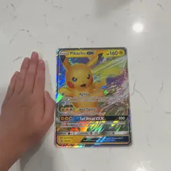 Pokemon Pikachu GX Full Art Promo Holo Oversized Card SM232 Sm 160 HP English - Image 1