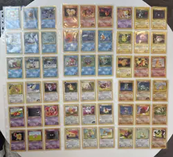 Lot of 83 Vintage Pokemon Cards - Base, Neo, Jungle, Fossil - Pikachu Charmander - Image 1
