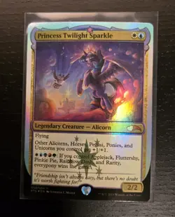 MTG Ponies: The Galloping • Twilight Sparkle, Rarity, and Luna/Nightmare Moon - Image 2