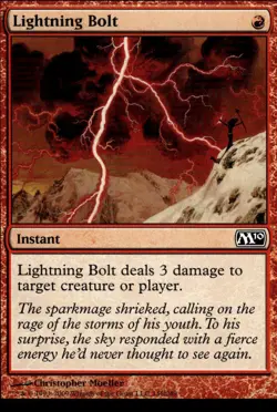 MTG Magic 2010 (M10) #146 Lightning Bolt - Lightly played - Image 1