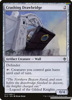 Crashing Drawbridge [ELD - 217] - NM [Foil] TCG MTG - Image 1