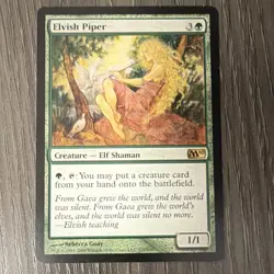 Magic: The Gathering Elvish Piper Core Set 2010 M10 Rare Creature Elf Shaman - Image 1