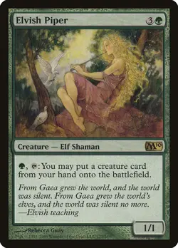 Magic The Gathering - Elvish Piper- LP Light Play - Core Set 2010 M10 - Image 1