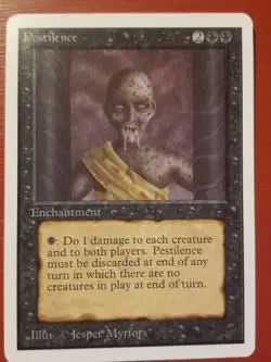 2x MTG Magic the Gathering Pestilence Unlimited NM - Image 1