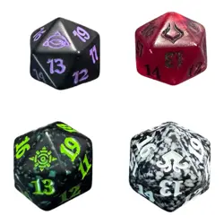 Lot 4 Assorted D20 MTG Spindown Dice Different Sets TCG - Image 1