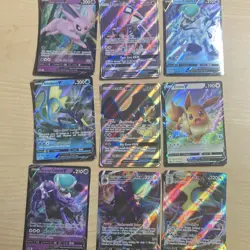 Pokemon TCG Foil Lot Espeon, Tapu Lele, Calyrex, Inteleon, Mawile 9 Cards - Image 1