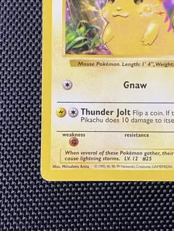 Pokemon: Pikachu #58/102 Base Set Shadowless Yellow Cheeks 1999 WOTC - LP+ - Image 5