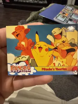 1999 Topps Pokemon Movie Animation #42 Pikachu’s Vacation Blue Label - Image 1