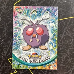 - #48 Venonat - Topps TV Edition Pokemon Card - Black Label - 1999 D1 - Image 1