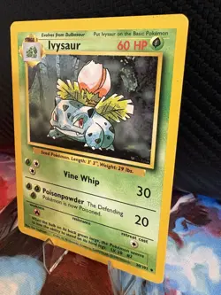 Ivysaur 30/102 Base Set 1999 WOTC Pokemon Card LP Vintage - Image 2