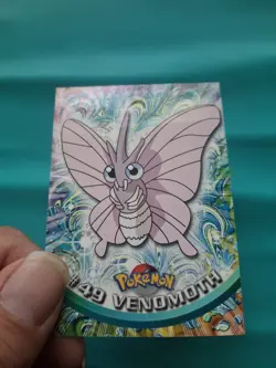 Pokemon - Venomoth #49 - TV Topps Animation Edition Black Lable LP - Image 1