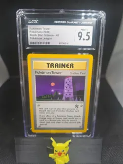 Vintage Pokemon Tower Black Star Promo 42-2000 CGC 9.5 - Image 1