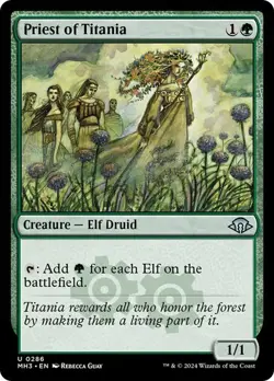 Priest of Titania Modern Horizons 3 MTG Magic The Gathering - Image 1