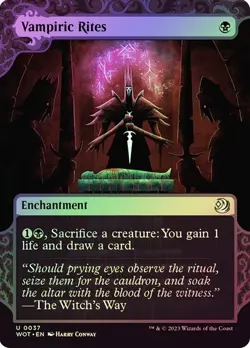 Vampiric Rites Wilds of Eldraine: Enchanting Tales Foil MTG Magic the Gathering - Image 1