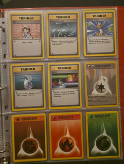Pokemon Complete Master Base Set 102/102 WoTC 1999 + Red Binder - Image 2