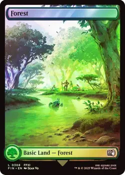 Forest (0308) Final Fantasy Foil MTG Magic The Gathering - Image 1