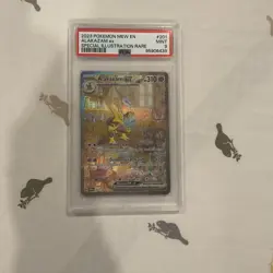 ALAKAZAM ex PSA 9 #201/165 2023 Pokemon Mew EN-151 Special Illustration Rare PSA - Image 1