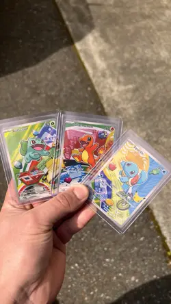 Pokemon TCG First Partner Illustration Collection Series 1 Kanto GEN 1 Starters - Image 1
