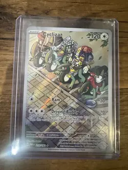 Pokemon TCG Cyclizar Paradox Rift 215/182 Holo Illustration Rare - Image 1