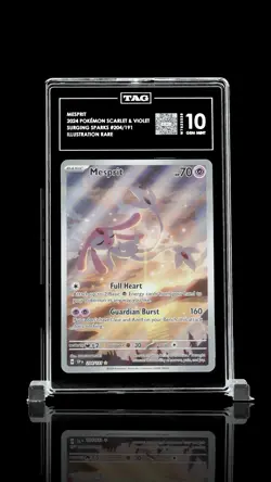TAG 10 GEM MINT Pokemon 2024 Mesprit 204/191 Surging Sparks Illustration Rare - Image 1