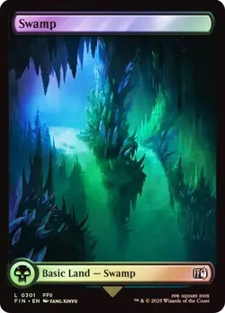 Swamp (0301) Final Fantasy Foil MTG Magic The Gathering - Image 1