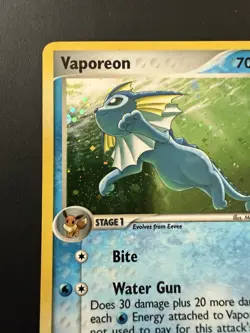 Pokemon TCG Pop Series Vaporeon Rare Holo 6/17 Near Mint - Image 4