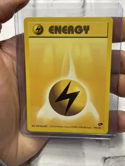 Lightning Energy 130/132 Gym Challenge Common Vintage Pokemon Nintendo NM Vtg - Image 1