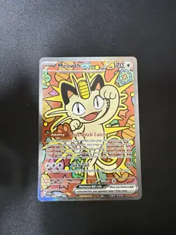 Meowth ex 121/088 ENGLISH Special Illustration Rare - Perfect Order SIR Pokemon - Image 1