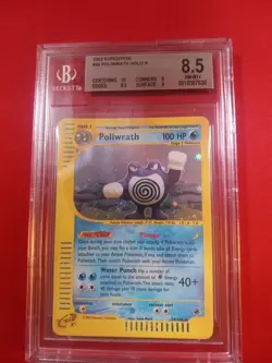 2002 Pokemon Expedition Poliwrath holo rare #24 BGS 8.5 - Image 1
