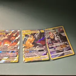 Pokemon TCG Holo Lot - Pikachu & Zekrom GX, Garchomp & Giratina GX, Houndoom (3) - Image 1