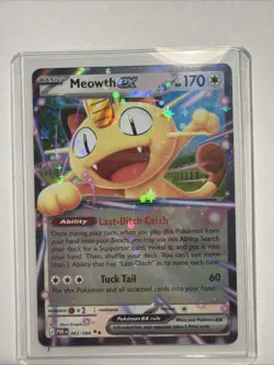 Pokemon TCG - Meowth EX 62/88 : Double Rare - Perfect Order NM - Image 1