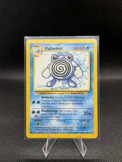 Pokemon TCG Base Set Poliwhirl #38/102 Unlimited Uncommon Vintage 1999 LP/MP - Image 1