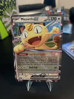 Pokemon TCG Perfect Order Meowth EX 062/088 Double Rare Holo NM Near Mint - Image 1