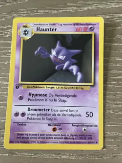 Haunter 29/102 1st Edition Base Set NM DUTCH Pokemon Free Ship - Image 1