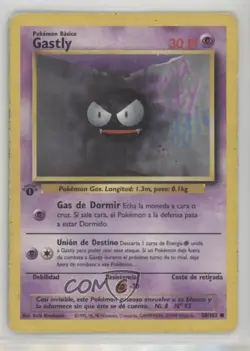Gastly Spanish 1st Ed. Pokemon Base Set #50 1999 - Image 1
