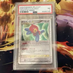 Pokemon Japanese Porygon-Z LV.X Rare Holo Temple Of Anger Unl. PSA 7 NM - Image 1
