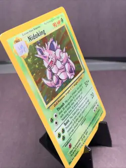 Pokemon TCG Nidoking Base Set Unlimited Holo Rare 11/102 WOTC VTG 1999 LP - Image 2