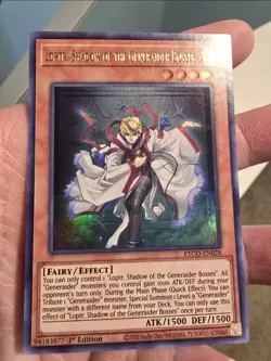 Yugioh! Loptr, Shadow of the Generaider Bosses ETCO-EN028. 1st Ed. Ultra. LP. - Image 1