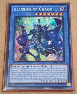 *** ILLUSION OF CHAOS *** 1ST EDITION PRISMATIC SECRET RARE MP23-EN017 YUGIOH - Image 1