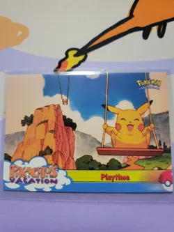 #57 Playtime - Pikachu's Vacation - Pokemon Topps Card - Image 1
