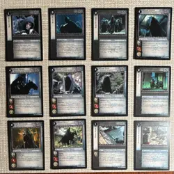Decipher Lord of the Rings TCG Fellowship Nazgul Card Lot 12 Cards Black Breath - Image 1