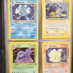 Old Pokemon TCG Cards, 34 Mixed Cards, including Holo Raikou #13 - Image 1