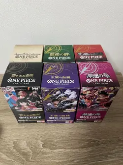 One Piece Card Game 6 Box Set OP-09 10 11 12 13 EB02 Booster Box Japanese w/tape - Image 2