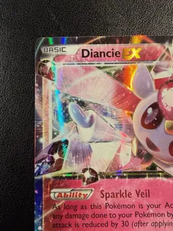 Diancie EX - 72/124 - XY Fates Collide Ultra Rare Holo Pokemon Card - NM - Image 2