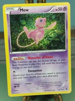 Pokemon Mew Holo Rare 29/124 Fates Collide NM Trading Card TCG - Image 1