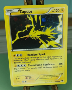 Pokemon Zapdos Holo Rare Next Destinies 41/99 Lightning Holo Trading Card TCG - Image 2