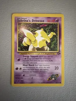 SABRINA’S DROWZEE - Gym Challenge - 95/132 - Common - Pokemon Card - NM - Image 1