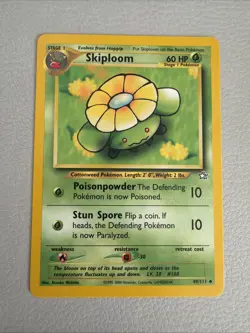 Skiploom Pokemon Card TCG 49/111 Neo Genesis Regular Unlimited NM Atsuko Nishida - Image 1