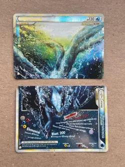 Pokemon TCG Lugia LEGEND Holo Card Lot Set Legend 2 Cards Nintendo English - Image 1