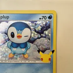 Piplup McDonalds Pokemon Promo HOLO Card 20/25 - 25th Anniversary - Image 4
